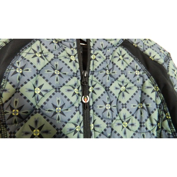 Kerrits GREEN Jacket Womens Medium Quilted Performance Equestrian Zip Pockets - Picture 10 of 12